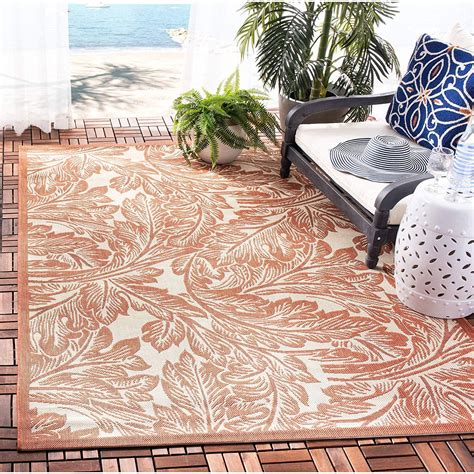 Safavieh Courtyard Collection CY2996-3201 Natural and Terra Indoor ...