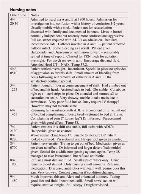 nursing notes examples pdf - Johannesburg Webcast Portrait Gallery