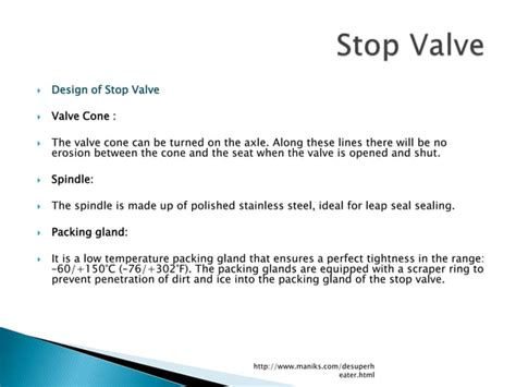 Stop valve ppt | PPT