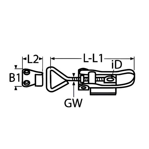 Adjustable latch | A4 stainless