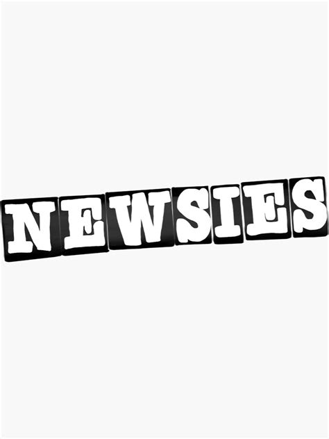 "Newsies Logo" Sticker by victoriarymer | Redbubble