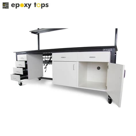 Modular Lab Bench With Storage Units - Epoxytops