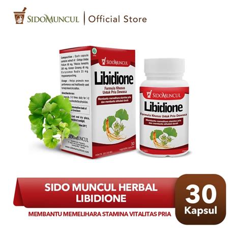 Jual Sido Muncul Libidione 30 Kapsul - Herbal Pria Stamina Vitalitas - Perawatan Diri Termurah ...