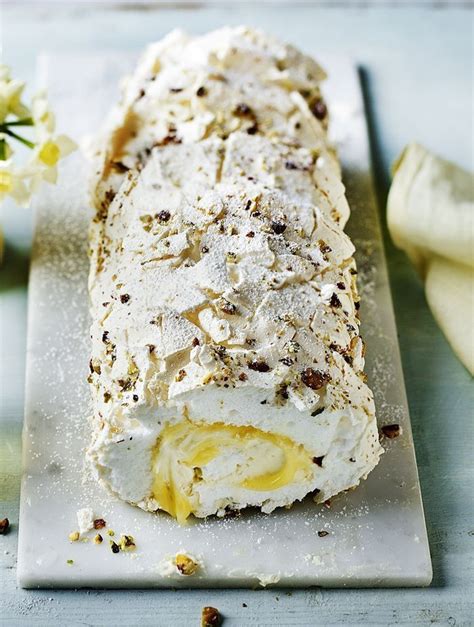 Mary Berry's Lemon meringue roulade recipe | Recipe | Berries recipes, Desserts, Chilled desserts