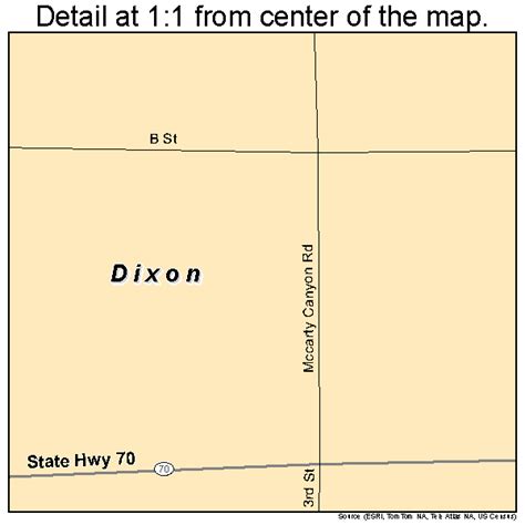 Dixon Wyoming Street Map 5620690