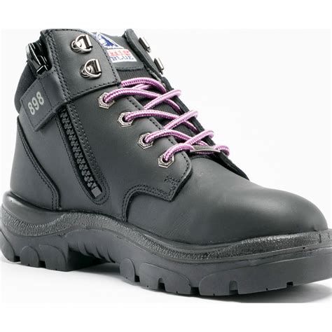 Steel Blue Parkes Zip Women's 5 inch Steel Toe Side Zip Leather Work ...