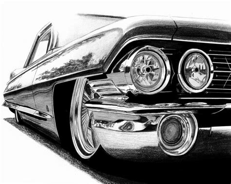 Pin by Kevin Reilander on Biker, Hot Rod & Kustom Art | Car drawings ...