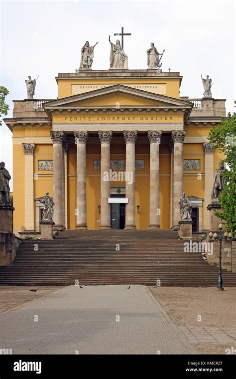 famous Cathedral basilica of Eger Hungary Stock Photo - Alamy