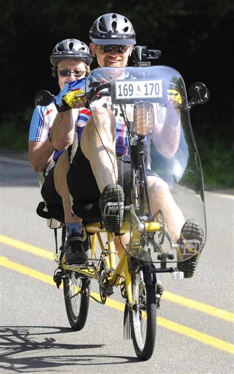 Tandem Ride - riding our tandem recumbent bike