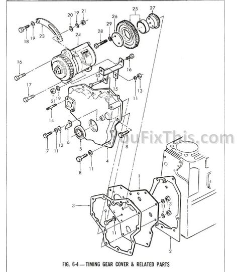 Ford 1000 2 Cylinder Parts Manual List Illustrated [Compact Tractor ...