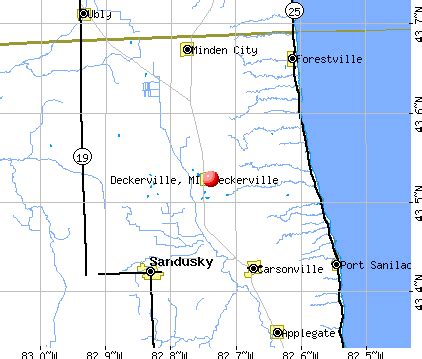 Deckerville, Michigan (MI 48427) profile: population, maps, real estate, averages, homes ...