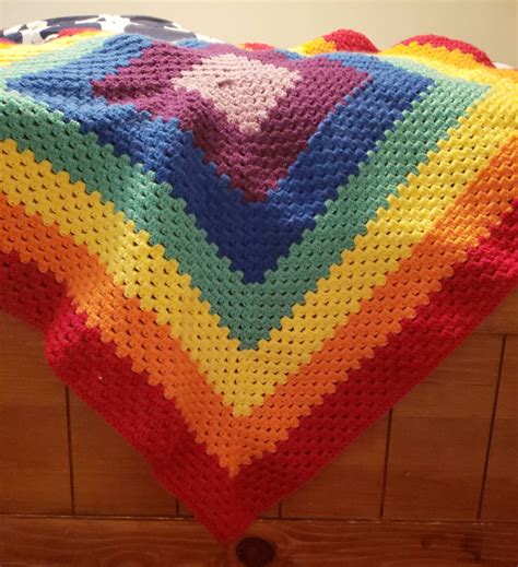 Crochet Baby Blanket. Rainbow Blanket. Handmade Blanket. Handmade Afghan. Crochet Blanket ...