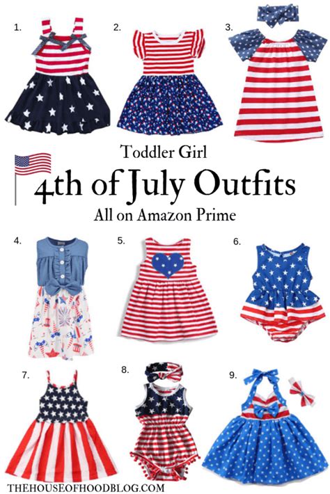 4th of July Outfits for Toddler Girls on Amazon Prime