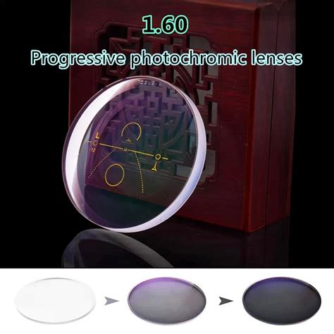 1.60 High Quality Progressive Photochromic Prescription Lenses Special Custom Progressive ...