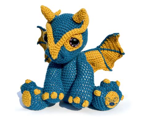 Dragon Amigurumi Crochet Pattern PDF Instant Download Clancy | Etsy