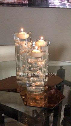 Pearl Candle Centerpiece, Pearl Wedding Centerpieces, Floating Candle Centerpieces, Diy ...