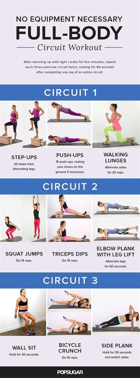 Circuit Training Exercises Without Equipment