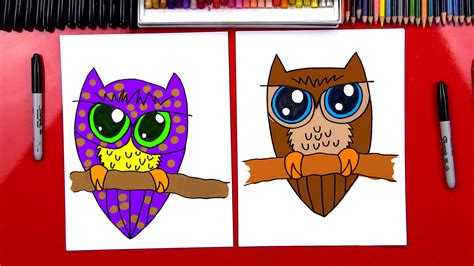 How To Draw A Cute Baby Owl