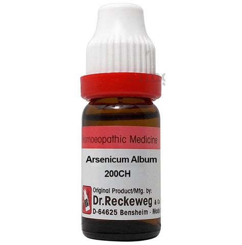 Dr. Reckeweg Arsenicum Album 200 CH Dilution: Buy bottle of 11.0 ml Dilution at best price in ...