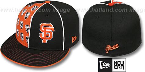 San Francisco SF Giants MULTIPLY Black-Orange Fitted Hat