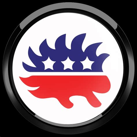 Dome Badge-Flag Libertarian Party