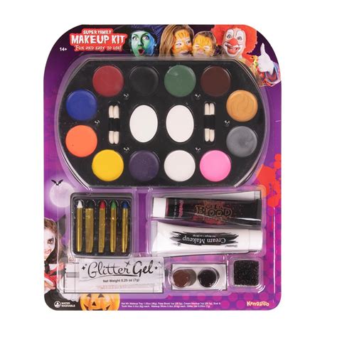 Buy Kangaroo Halloween Super Family Makeup Kit: Professional SFX Face & Body Paint for Zombie ...