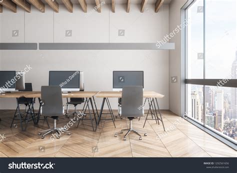 Luxury Office Interior New York City Stock Illustration 1292561656 ...