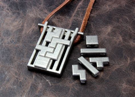 Tetrominoes Puzzle Pendant