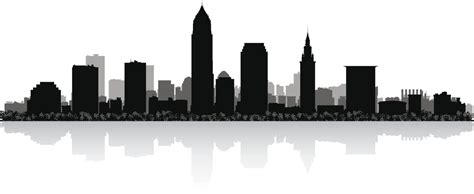 Cleveland city skyline silhouette - Advance Ohio