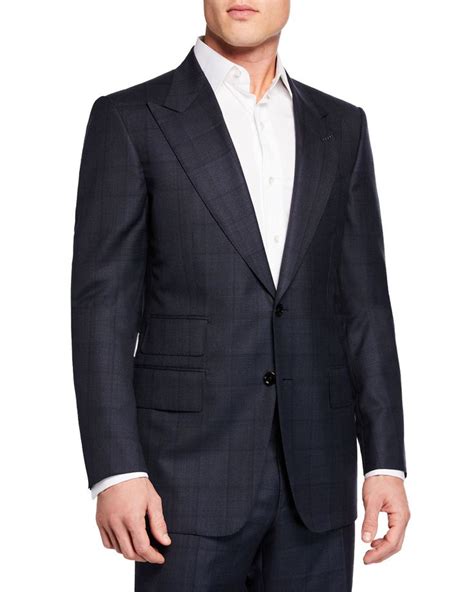 TOM FORD MEN'S TWO-PIECE WINDSOR WINDOWPANE SUIT. #tomford #cloth ...