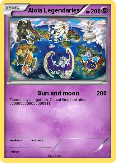 Pokémon Alola Legendaries - Sun and moon - My Pokemon Card