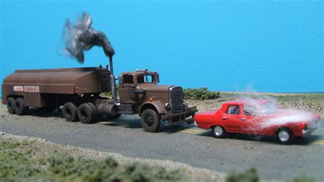 Movie "Duel" Peterbilt Tanker & Plymouth Valiant - By Alain Plante