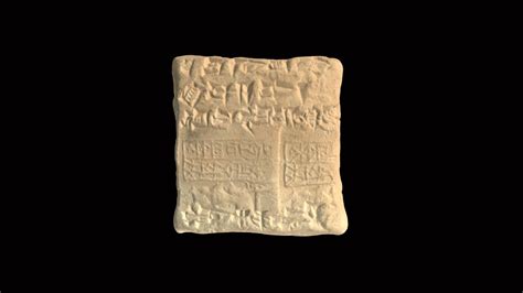 Cuneiform Tablet HMANE1909.5.49 - 3D model by Harvard Museum of the ...