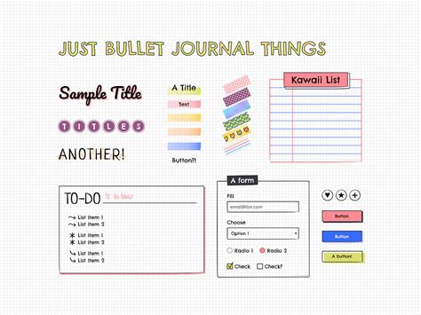 Bullet Journal Styles by Olivia Ng on Dribbble