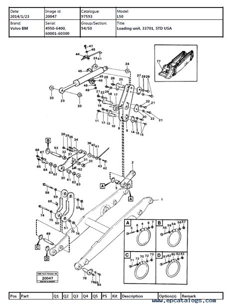 Volvo BM L50 Wheel Loader Parts and Service Manuals