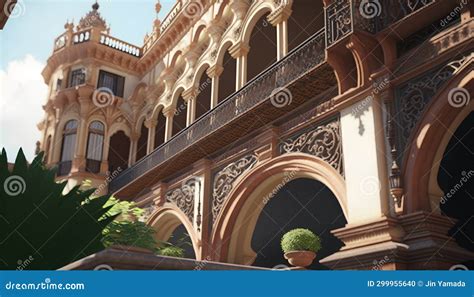 Details of the Architecture of the City of Seville, Spain. Stock ...