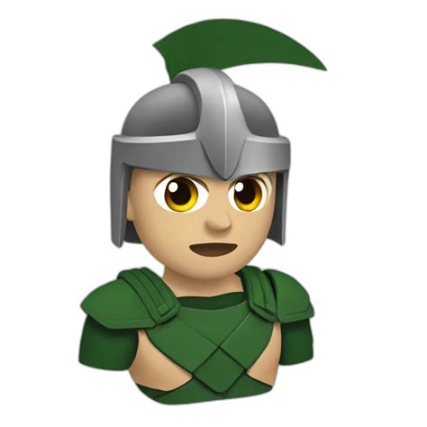 spartan helmet thining emoji | AI Emoji Generator