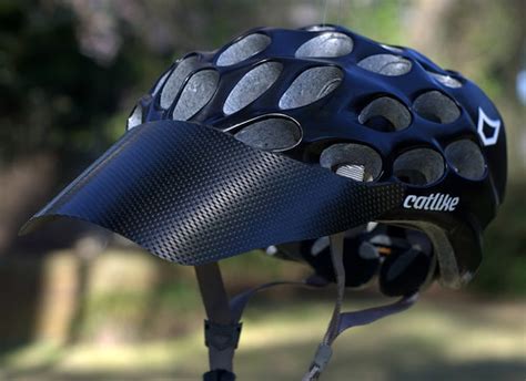 Carbon Spider Visor added to Catlike Helmet | The laid back … | Flickr