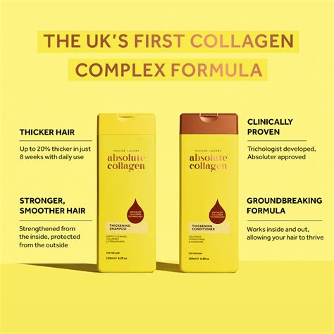 Collagen Hair Thickening Shampoo & Conditioner Duo, 2x250ml – Absolute ...