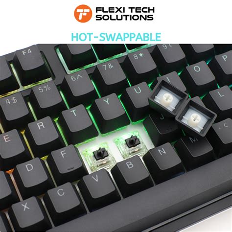 DUCKY ONE 2 – BLACK – Full Size RGB Wired Mechanical Keyboard – Flexi Tech