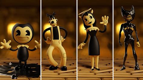 Bendy and the Ink Machine Characters Workshop Animations - YouTube