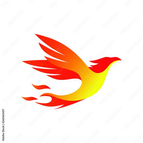 Phoenix Fire Logo Vector Stock Vector | Adobe Stock