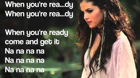 Selena Gomez - Come and Get it w/Lyrics - YouTube