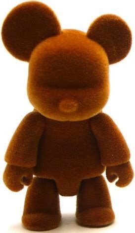 Bear qee flocked - brown Bear Qee by Toy2r from Toy2r | Trampt Library