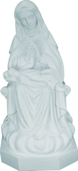 White Plastic Divine Providence Statue - 24 inch