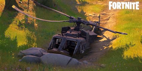 Where to Investigate a Downed Black Helicopter in Fortnite