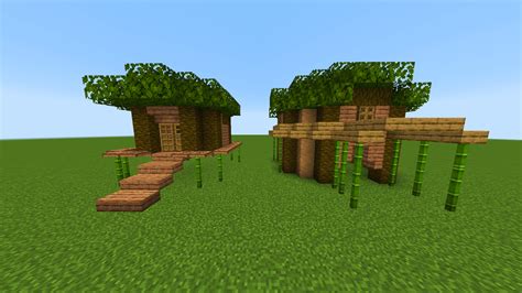 Jungle village huts : r/Minecraft