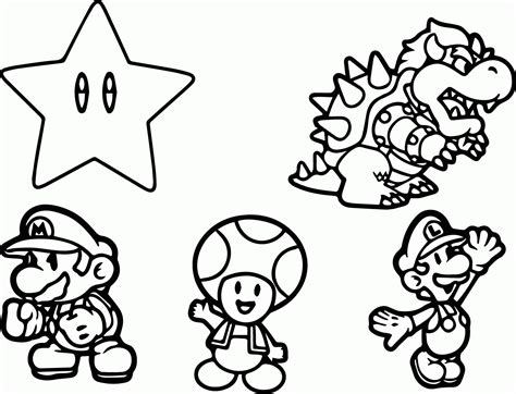 mario characters drawing easy - Clip Art Library