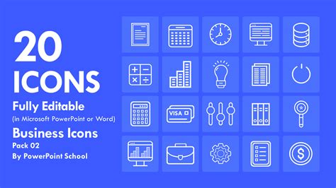 Free Business Icons for PowerPoint Pack 02 - PowerPoint School