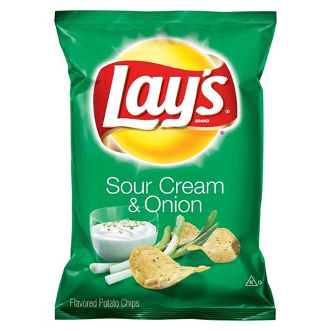 Lay's Sour Cream & Onion Flavored Potato Chips - 7.75oz | Lays potato ...